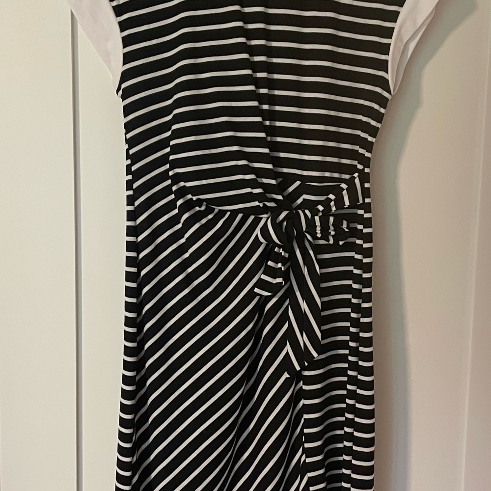 NWT Black and White Striped Dress